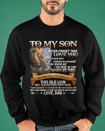 To My Son T-Shirt – Gift From Dad / Man - snow00 (SKU12-76)