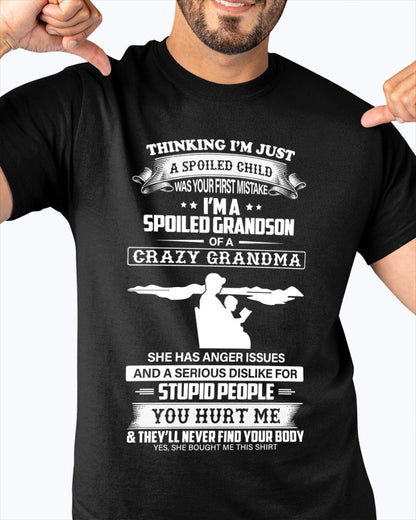 Spoiled by Grandma Shirt – From Grandma to Grandson snow00 (SKU-GMS2-00)