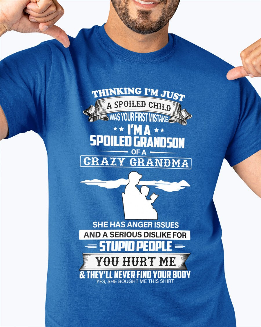 Spoiled by Grandma Shirt – From Grandma to Grandson snow00 (SKU-GMS2-00)