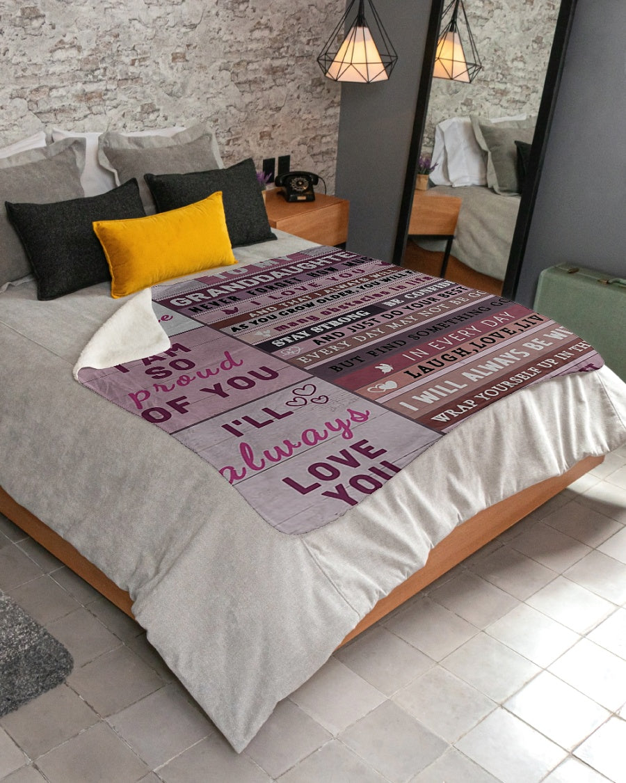 BLANKET FOR GRANDDAUGHTER – COMFORT & WARMTH GIFT NTTD00