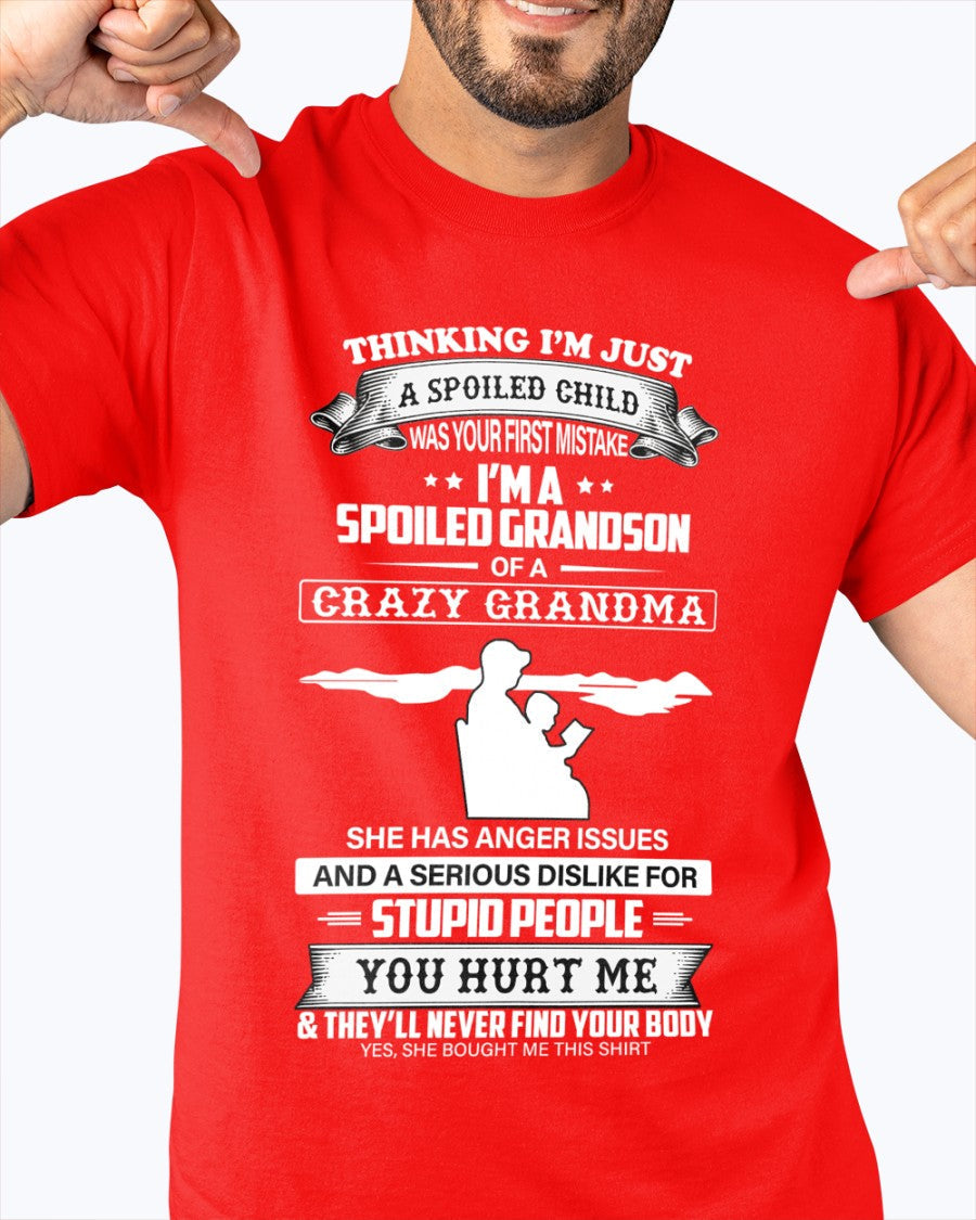 Spoiled by Grandma Shirt – From Grandma to Grandson snow00 (SKU-GMS2-00)
