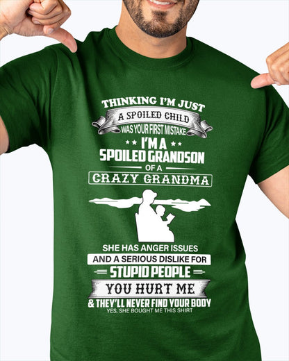 Spoiled by Grandma Shirt – From Grandma to Grandson snow00 (SKU-GMS2-00)