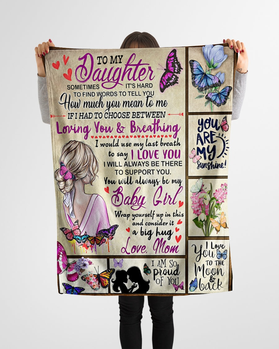 Special Gift For Your Daughter Blanket - From Mom