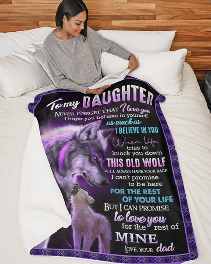 Special Gift For Your Daughter Blanket - From Dad