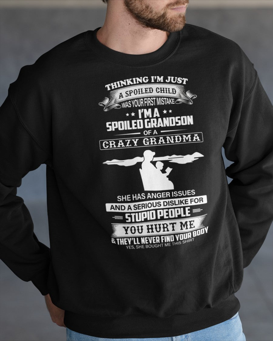 Spoiled by Grandma Shirt – From Grandma to Grandson snow00 (SKU-GMS2-00)