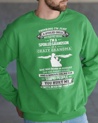 Spoiled by Grandma Shirt August Edition – From Grandma to Grandson snow08 (SKU-GMS2-08)