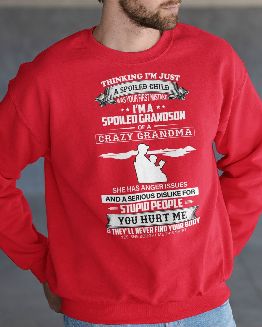 Spoiled by Grandma Shirt – From Grandma to Grandson snow00 (SKU-GMS2-00)