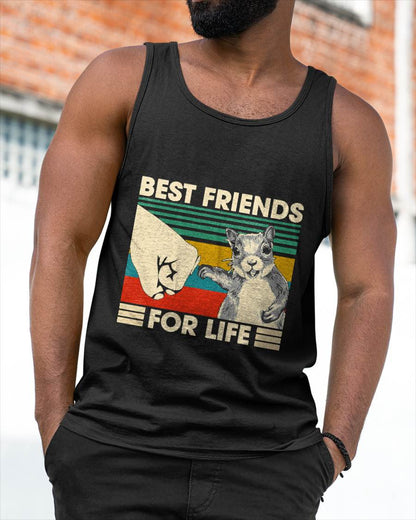 Retro Vintage Squirrel Best Friend for Life Fist Bump T-Shirt
