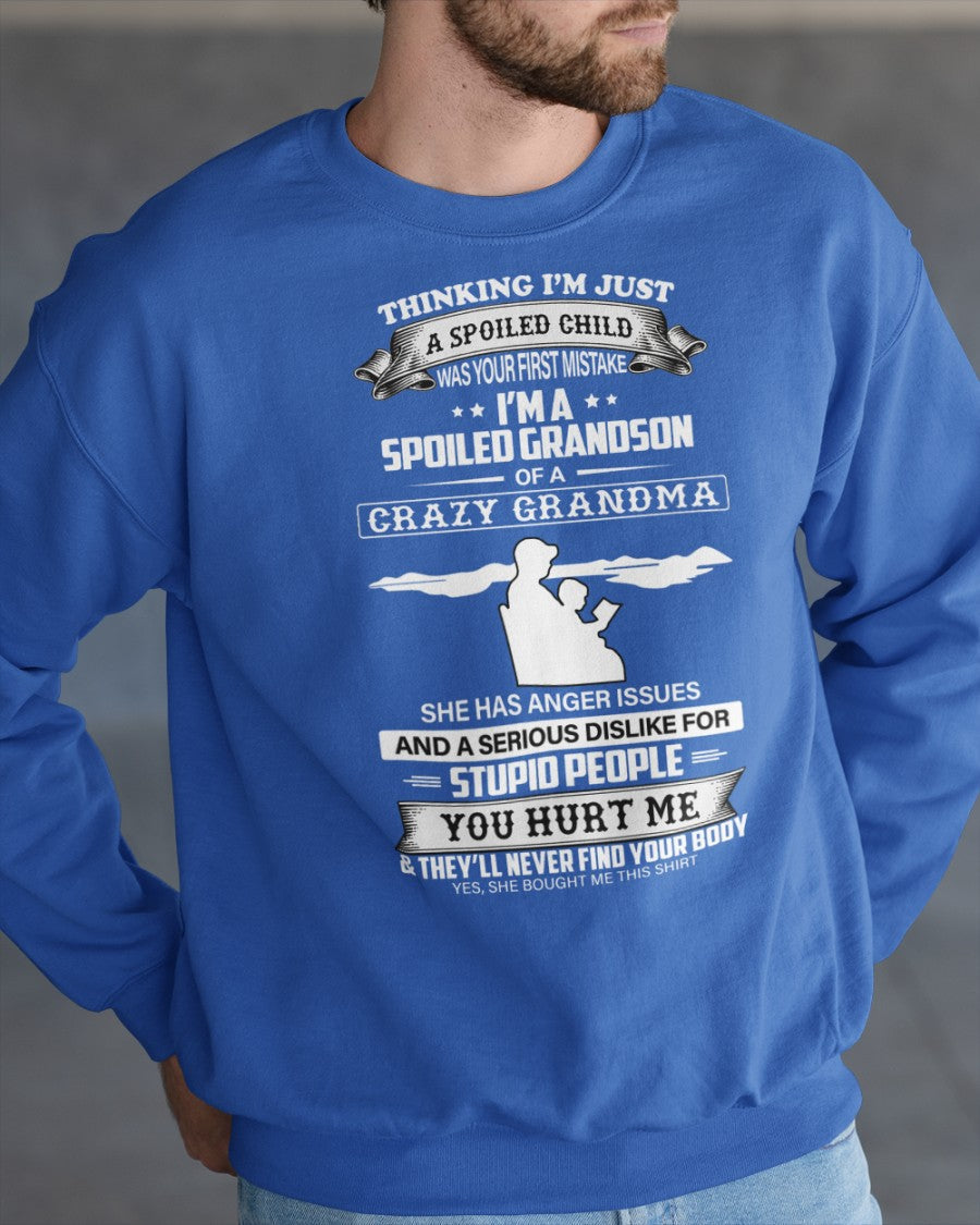 Spoiled by Grandma Shirt – From Grandma to Grandson snow00 (SKU-GMS2-00)