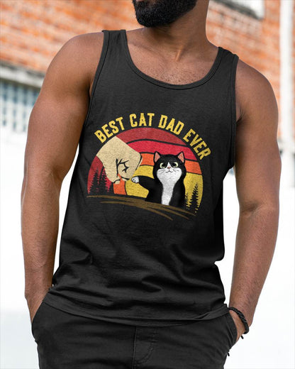 Cat Daddy Father's Day Cat Dad, Retro Best cat Dad Ever T-Shirt