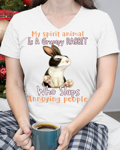 My Spirit Animal is a Grumpy Rabbit rabbit lovers T-Shirt