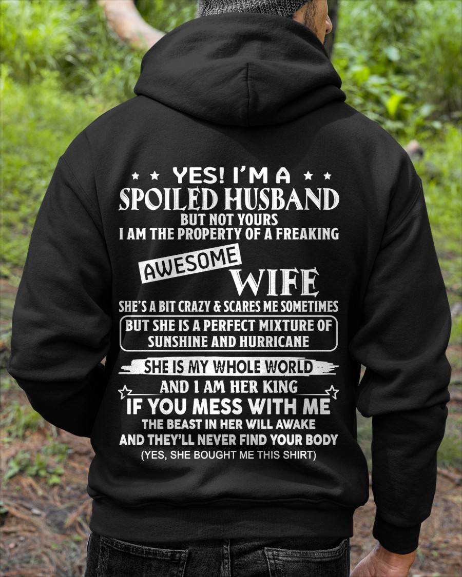 I AM THE PROPERTY OF A FREAKING AWESOME WIFE Gift T Shirt from Wife for Husband – SNOW MALE00 (SKU12-232-00)