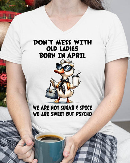APRIL SHIRT, WE ARE NOT SUGAR & SPICE WE ARE SWEET BUT PSYCHO - SNOW04 (SKU2606-207-04)