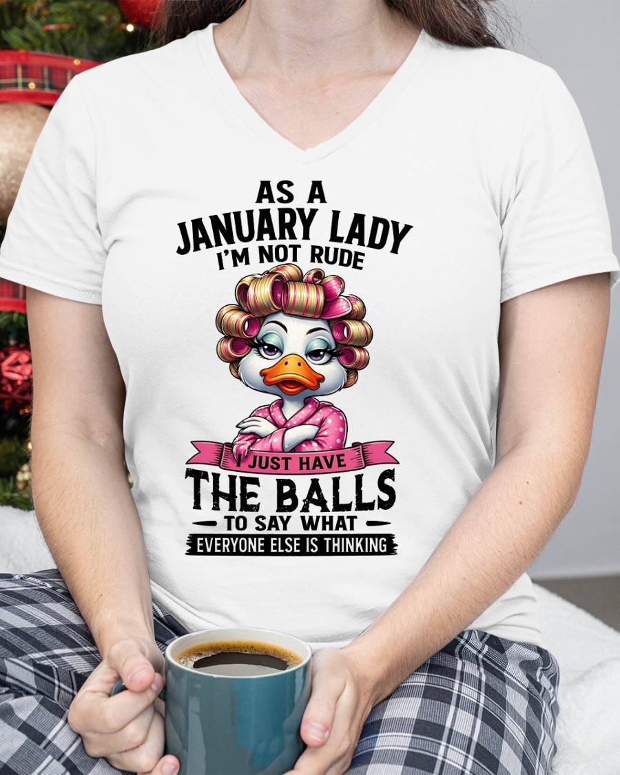 JANUARY SHIRT, SAY WHAT EVERYONE ELSE IS THINKING - SNOW01 (SKU2604-271-01)