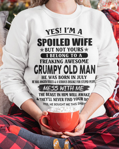 Grumpy Old Man July – Perfect gift for wife From Husband – SNOW07 (SKU08-63-07)