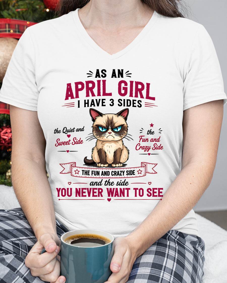 APRIL SHIRT, I HAVE 3 SIDES - SNOW04 (SKU2605-101-04)