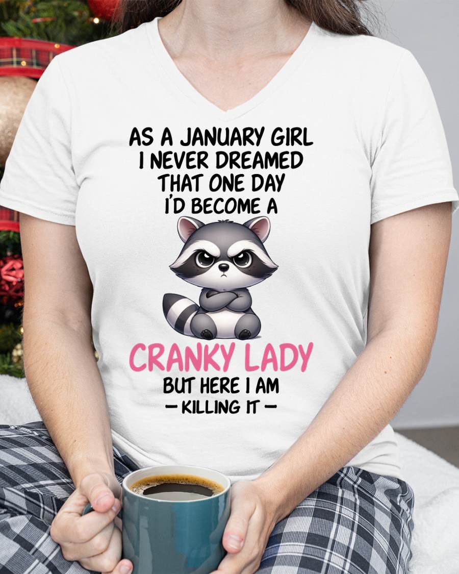JANUARY SHIRT, HERE I AM KILLING IT - SNOW01 (SKU2603-269-01)