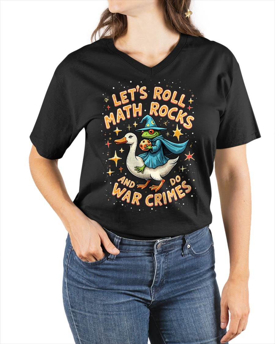 Frog Wizard Math Rocks Chaos Roll Tabletop Meme Design T-Shirt