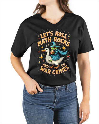 Frog Wizard Math Rocks Chaos Roll Tabletop Meme Design T-Shirt
