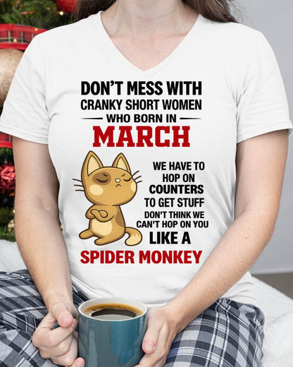 MARCH SHIRT, DON'T MESS WITH SHORT LADY - FMA SNOW03 (SKU2603-310-03)