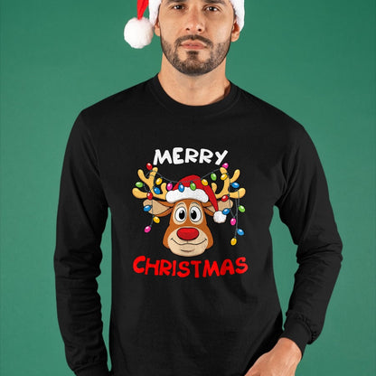 Merry Christmas Reindeer Xmas Family Men Women T-Shirt - Christmas Unisex T-Shirt/Hoodie/Sweatshirt - SNOW00