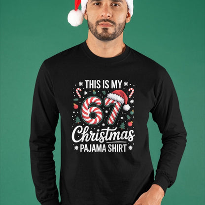 This My 67 Christmas Pajama 67 Meme Gen Alpha Boys Girls T-Shirt - Christmas Unisex T-Shirt/Hoodie/Sweatshirt - SNOW00