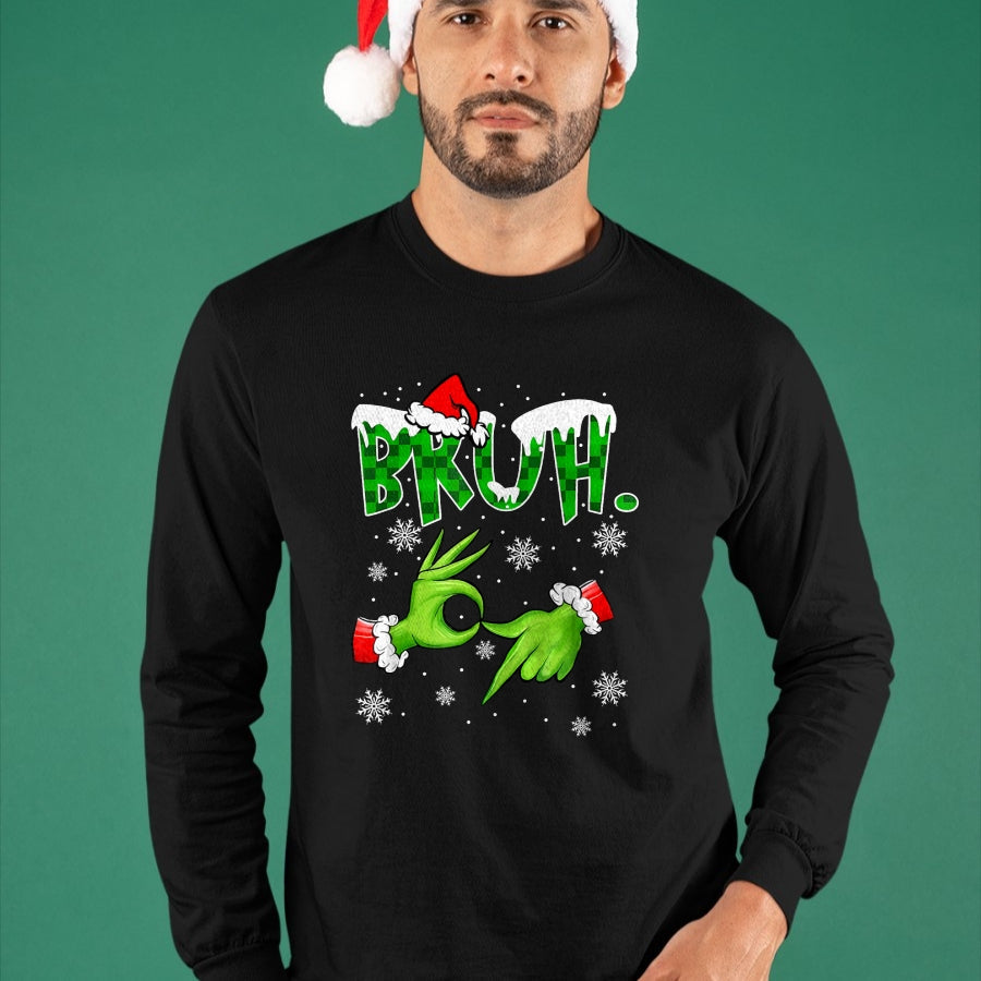 Bruh 67 Six Seven 6 7 Meme Christmas Funny Gen Alpha Slang T-Shirt  - Christmas Unisex T-Shirt/Hoodie/Sweatshirt - SNOW00