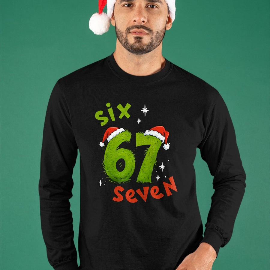 67 Meme Six Seven for Kids Women Men Boys Girls Christmas T-Shirt - Christmas Unisex T-Shirt/Hoodie/Sweatshirt - SNOW00