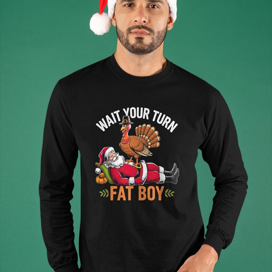 Funny Thanksgiving Christmas Turkey vs Santa for Men Women T-Shirt - Christmas Unisex T-Shirt/Hoodie/Sweatshirt - SNOW00