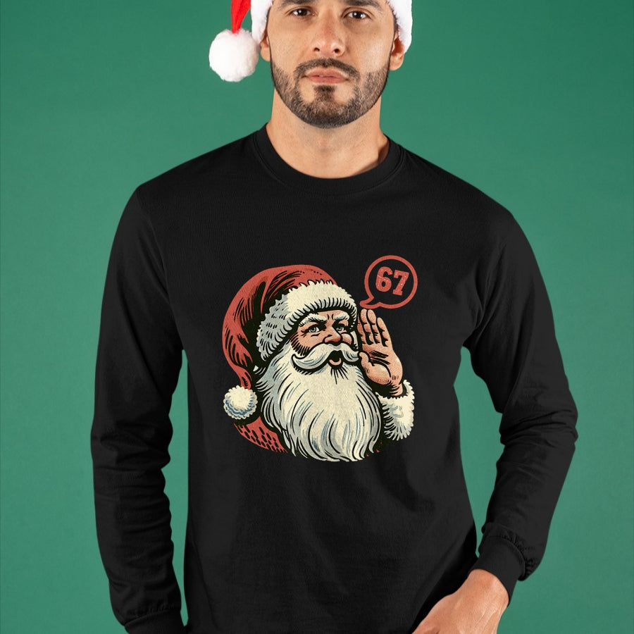 67 Christmas Funny Six Seven Meme Brainrot Santa Claus Boys T-Shirt - Christmas Unisex T-Shirt/Hoodie/Sweatshirt - SNOW00