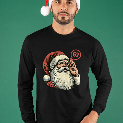67 Christmas Funny Six Seven Meme Brainrot Santa Claus Boys T-Shirt - Christmas Unisex T-Shirt/Hoodie/Sweatshirt - SNOW00