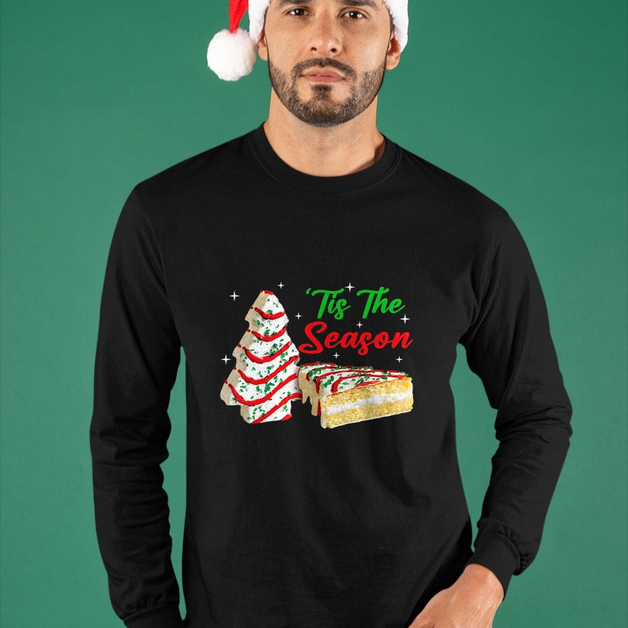 Funny Tis The Season Design Christmas Tree Cakes Debbie T-Shirt - Christmas Unisex T-Shirt/Hoodie/Sweatshirt - SNOW00