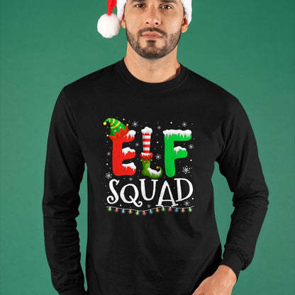 Elf Family Christmas Matching Pajamas Xmas Elf Squad T-Shirt - Christmas Unisex T-Shirt/Hoodie/Sweatshirt - SNOW00