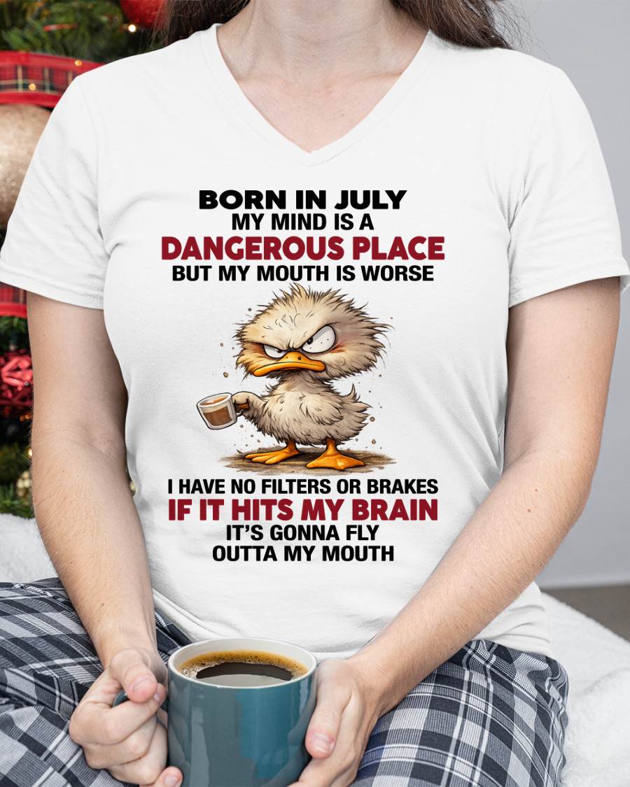JULY SHIRT, MY MIND IS A DANGEROUS PLACE - SNOW07 (SKU2605-122-07)