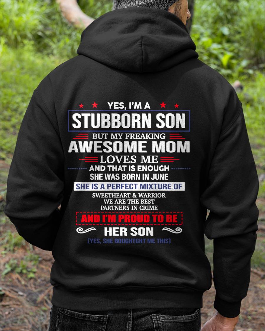 JUNE, WE ARE THE BEST PARTNERS IN CRIME - GIFT SHIRT FROM MOM TO SON - SNOW06 (SKU2603-182-06)