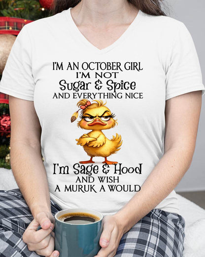 OCTOBER DUCK SHIRT, I’M NOT SUGAR & SPICE - SNOW10 (SKU2603-59-10)