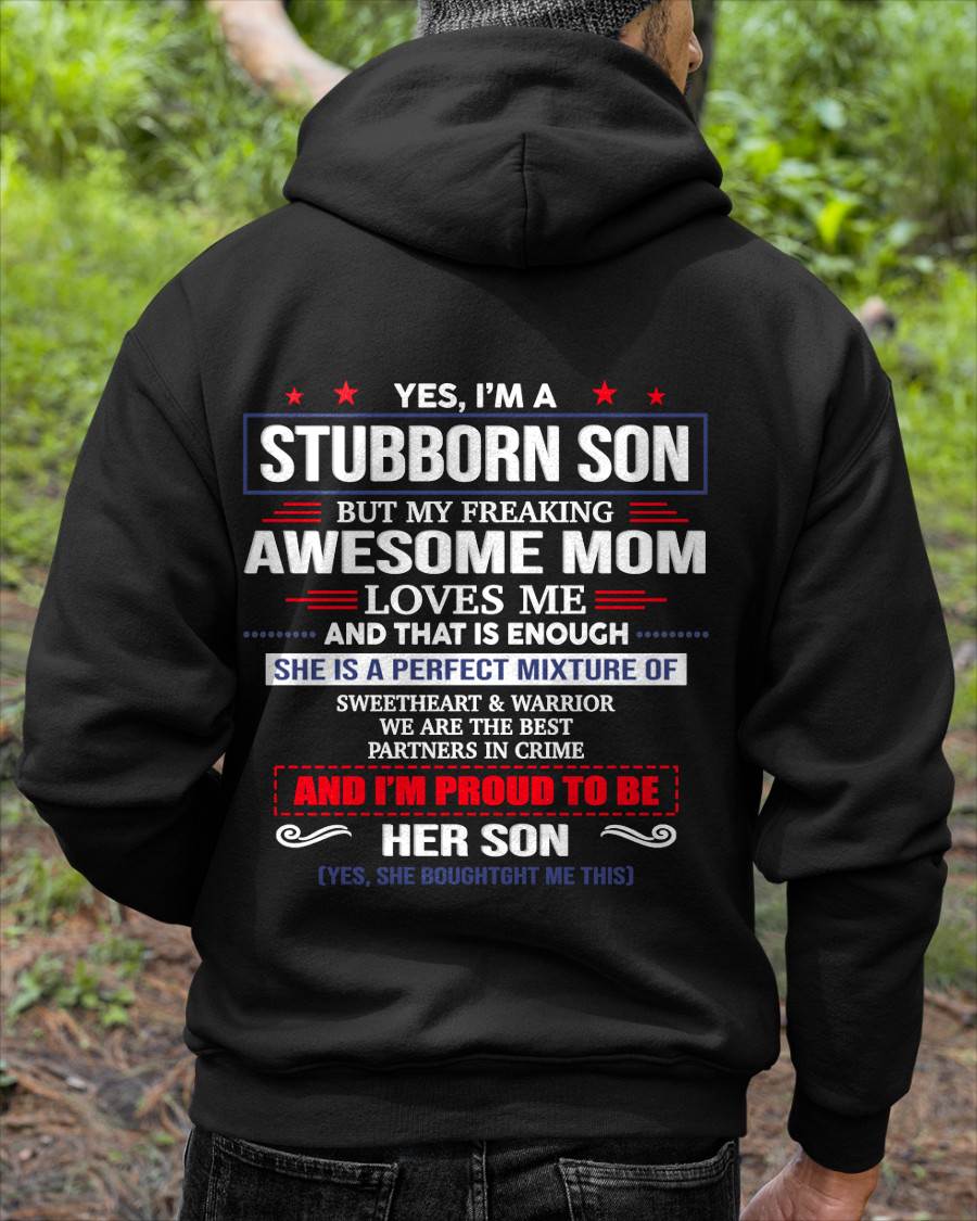 WE ARE THE BEST PARTNERS IN CRIME - GIFT SHIRT FROM MOM TO SON - SNOW00 (SKU2603-182-00)
