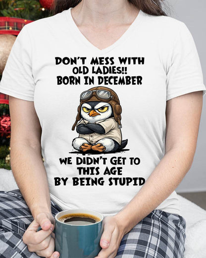 DECEMBER SHIRT, DON'T MESS WITH OLD LADIES - SNOW12 (SKU2604-198-12)