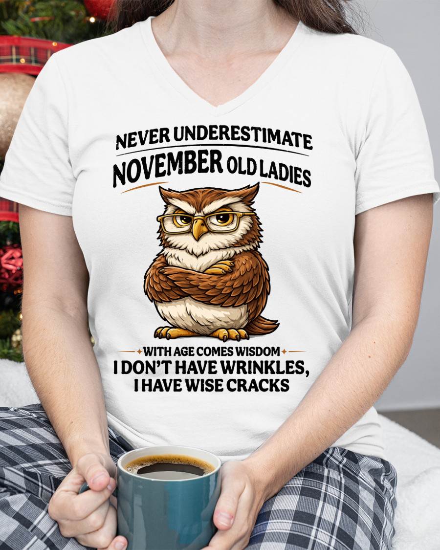 NOVEMBER SHIRT, With age comes wisdom - FMA SNOW11 (SKU2604-101-11)