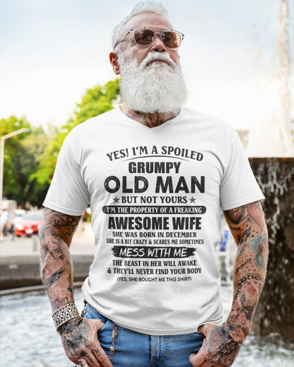 Awesome wife December - Perfect gift for your husband - SNOW12 (SKU96-68-12)