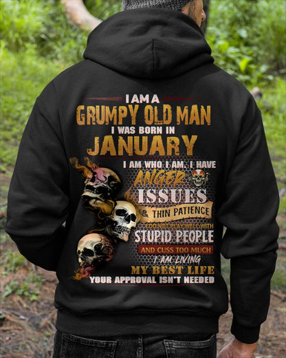 JANUARY, I AM A GRUMPY OLD MAN-SNOW MALE01 (SKU08-67-01)