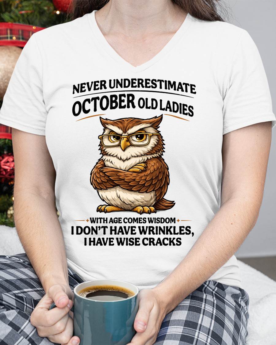 OCTOBER SHIRT, With age comes wisdom - FMA SNOW10 (SKU2604-101-10)
