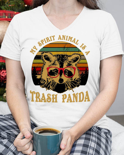 My Spirit Animal is A Trash Panda Geeky Glasses T-Shirt
