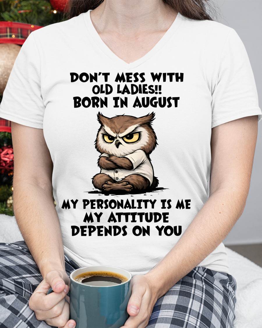 AUGUST SHIRT, MY ATTITUDE DEPENDS ON YOU - FMA SNOW08 (SKU2604-58-08)