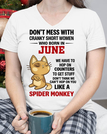 JUNE SHIRT, DON'T MESS WITH SHORT LADY - FMA SNOW06 (SKU2603-310-06)