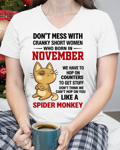 NOVEMBER SHIRT, DON'T MESS WITH SHORT LADY - FMA SNOW11 (SKU2603-310-11)