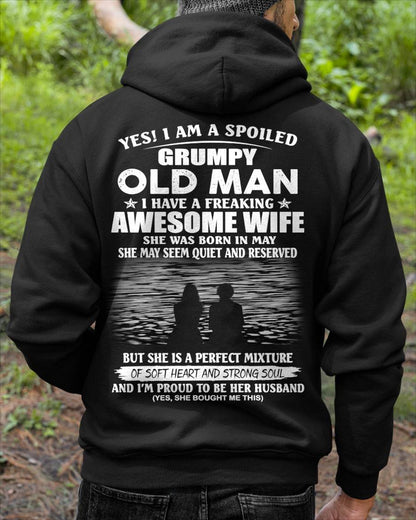 MAY, I HAVE A FREAKING AWESOME WIFE – Gift T Shirt From Wife For Husband – SNOW MALE05 (SKU2602-24-05)