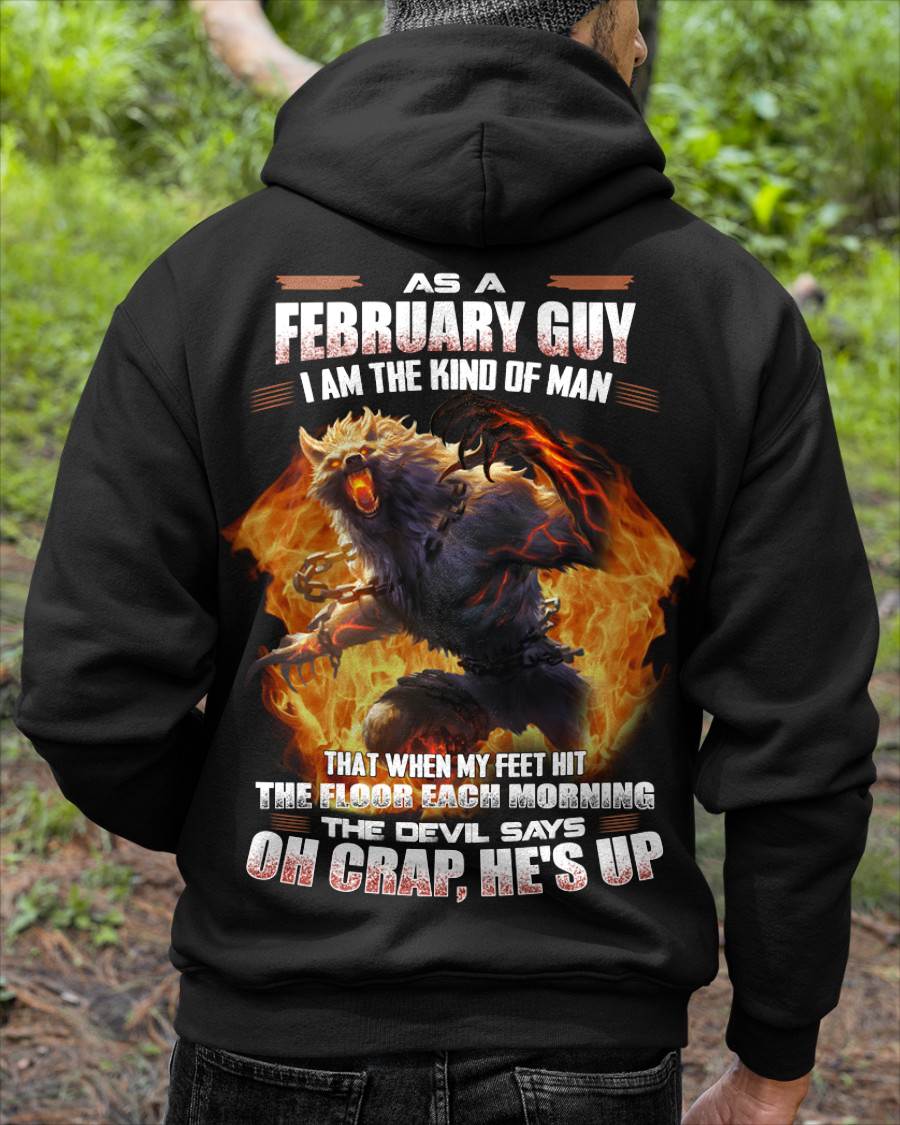 FEBRUARY, MY FEET HIT THE FLOOR EACH MORNING-SNOW MALE02 (SKU26T-01-13-02)