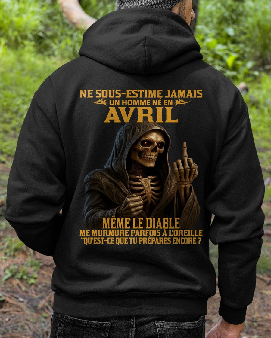 NE SOUS-ESTIME JAMAIS UN HOMME NÉ EN AVRIL Fr04 SNOW04 male (SKU12-305-04)