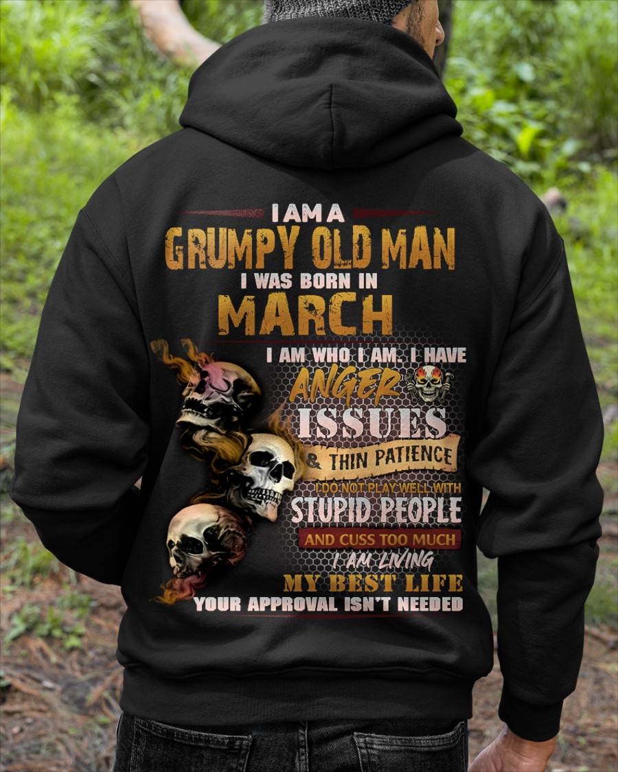 MARCH, I AM A GRUMPY OLD MAN-SNOW MALE03 (SKU08-67-03)